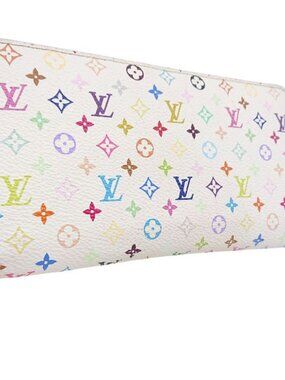 Louis Vuitton Multi Color-zippy Wallet White Pink